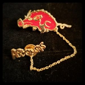 1970s Vintage Arkansas Razorback Souvenir Pin